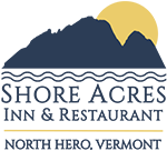 Shore Acres Inn & Restaurant (logo with north hero, vermont)